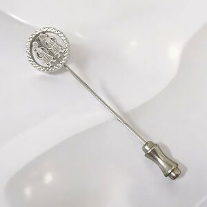 Vintage Rembrandt Sterling Gemini Twins Hat / Lapel Pin. Stamped.